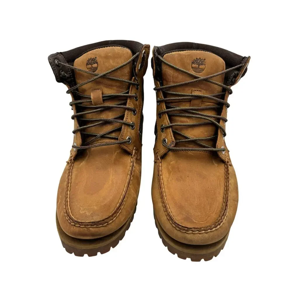 Timberland Leather Hiking/Work Boots Men’s Size 10 – Tan – Normal Wear